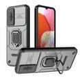 thumbnail image 1 of Dteck for Samsung Galaxy A14 5G with Slide Lens Cover, Military Grade Shockproof Heavy Duty Hybrid Rugged Protective Case with Magnetic Ring Kickstand Case, darkpurple, 1 of 6