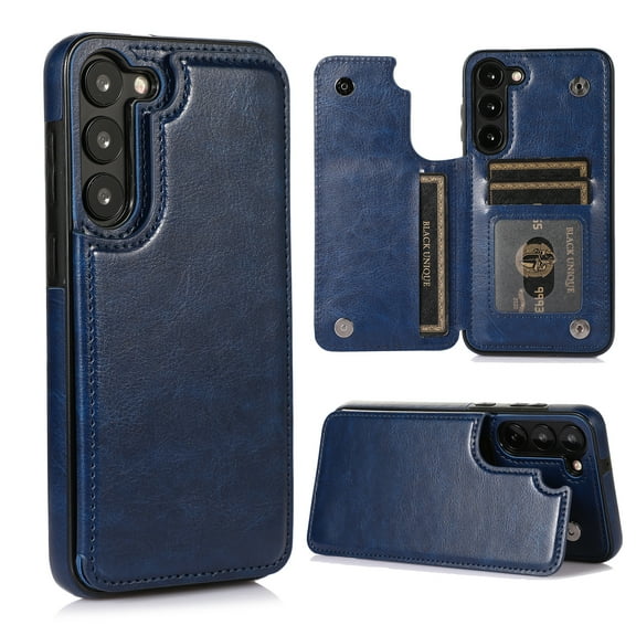 Dteck for Samsung Galaxy A14 5G Wallet Case, Luxury PU Leather Case with Magnetic Flip Card Holder Kickstand Slim Shockproof Durable Phone Case for Samsung Galaxy A14 5G,Darkblue