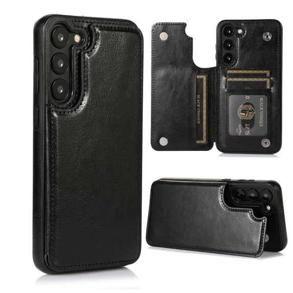 Dteck for Samsung Galaxy A14 5G Wallet Case, Luxury PU Leather Case with Magnetic Flip Card Holder Kickstand Slim Shockproof Durable Phone Case for Samsung Galaxy A14 5G,Black
