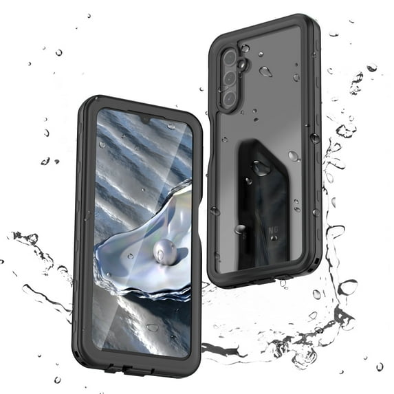 Dteck for Samsung Galaxy A14 5G Waterproof Case with Built-in Screen Protector, Rugged Full Body Underwater Dustproof Shockproof Drop Proof Protective Clear Cover for Samsung Galaxy A14 5G, Black