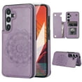 thumbnail image 1 of Dteck for Samsung Galaxy A15 Case with Screen Protector, A15 Wallet Case with Card Holder, Flower Magnetic Back Flip Case for Women,Protective Case Phone Case for Samsung Galaxy A15 5G (2024),Purple, 1 of 8