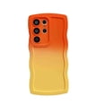 thumbnail image 1 of Dteck for Samsung Galaxy A15 Phone Case, Cute Gradient Color Curly Wave Frame Camera Lens Cover Protective Shockproof Bumper Soft Silicone Phone Cover, B, 1 of 6