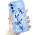 thumbnail image 1 of Dteck for Samsung Galaxy A16 5G Case, Cute Case with Star Glitter Butterfly, Clear Shiny Bling Soft TPU Shockproof Phone Protective Cover for Women Girls,Blue, 1 of 5