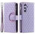thumbnail image 1 of Dteck for Samsung Galaxy A16 5G Case Wallet with Card Holder Women Men Phone Case Glitter PU Leather Flip Protective Cover Wrist Strap Zipper Credit Card Slots,Purple, 1 of 7