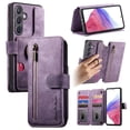 thumbnail image 1 of Dteck for Samsung Galaxy A16 5G Case Wallet with RFID Blocking Credit Card Holder Women Men Phone Case PU Leather Flip Protective Cover Zipper Pocket Ring Holder,Purple, 1 of 7