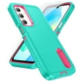 thumbnail image 1 of Dteck for Samsung Galaxy A16 5G Phone Case with Screen Protector Glass, Heavy Duty Military Grade Protection Full Body Phone Cover with Kickstand, Mint, 1 of 7