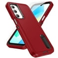 thumbnail image 1 of Dteck for Samsung Galaxy A16 5G Phone Case with Screen Protector Glass, Heavy Duty Military Grade Protection Full Body Phone Cover with Kickstand, Red, 1 of 7