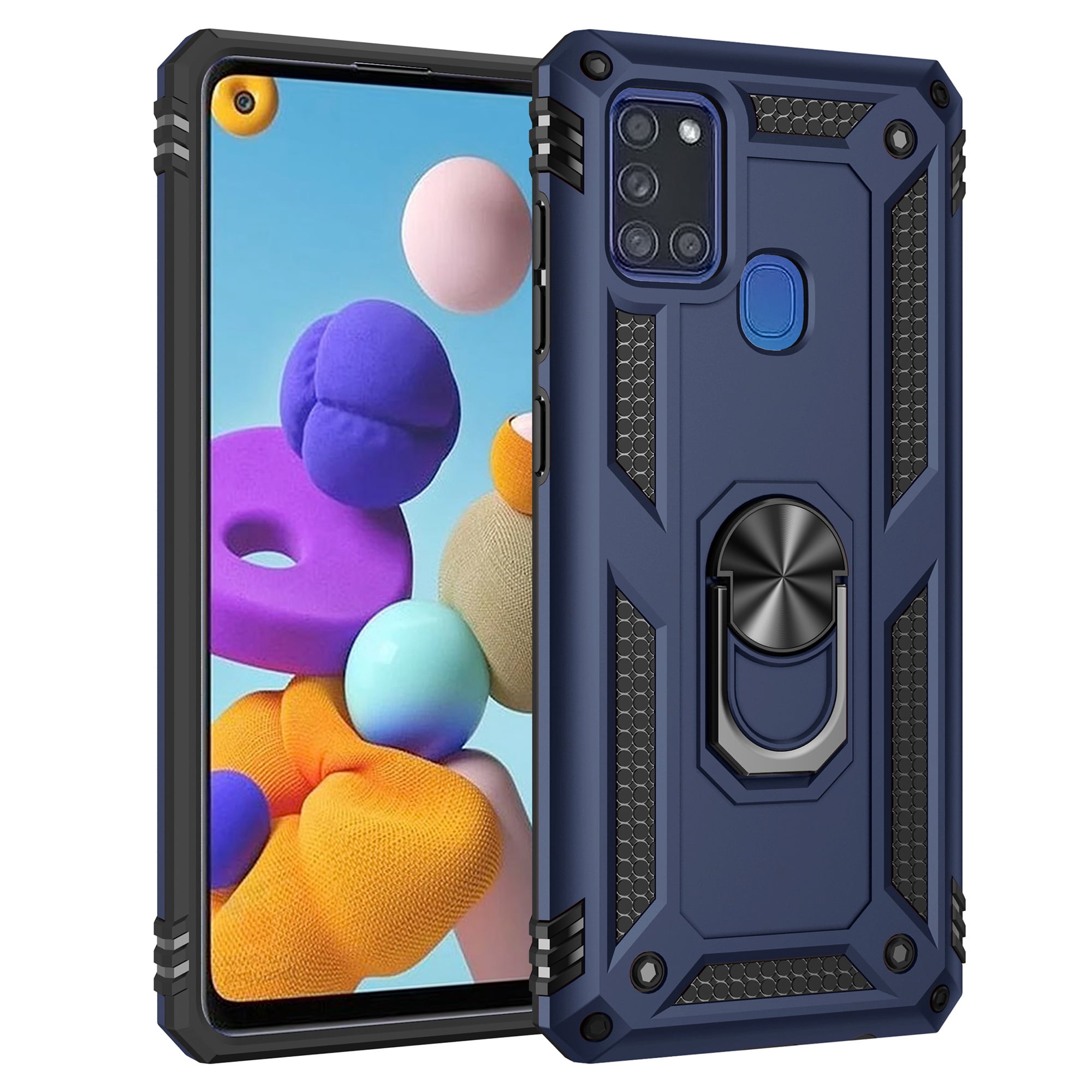 GALAXY A21x2台セット Dteck Samsung Galaxy A21 Case, 360 Metal Rotating Ring Kickstand