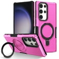 thumbnail image 1 of Dteck for Samsung Galaxy A21s Case with Invisible Built in Stand & Ring Holder,Military Grade Drop Protection Shockproof Hybrid Case for Samsung Galaxy A21s,Pink, 1 of 7