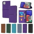 thumbnail image 1 of Dteck for Samsung Galaxy A22 5G Flip Wallet Case, PU Leather Case with Card Slot Kickstand and Wrist Strap Shockproof Protective Case for A22 5G 6.6" 2021 Women Men, Purple, 1 of 10