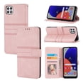 thumbnail image 1 of Dteck for Samsung Galaxy A22 5G Flip Wallet Case, PU Leather Case with Cart Slot Kickstand and Lanyard Strap Shockproof Protective Case for A22 5G 6.6" 2021 Women Men, Pink, 1 of 12