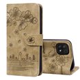 thumbnail image 1 of Dteck for Samsung Galaxy A22 5G Phone Case, Sakura and Cat Embossed Pattern Leather Magnetic Flip Holder Card Slots Wallet Shockproof Protective Cover For Samsung Galaxy A22 5G,Brown, 1 of 8