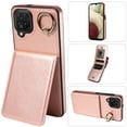 thumbnail image 1 of Dteck for Samsung Galaxy A22 5G Wallet Card Case, Shockproof Ring Holder Stand Slim PU Leather Phone Case for Men Women Thin Rugged Protective Cover, rosegold, 1 of 8