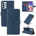 thumbnail image 1 of Dteck for Samsung Galaxy A23 Wallet Case, Premium PU Leather Flip Folio Card Holders Kickstand Book Folding Case with Detachable Wrist Strap Shockproof Protective Cover, darkblue, 1 of 2