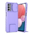 thumbnail image 1 of Dteck for Samsung Galaxy A24 4G Case with Screen Protector, Slide Camera Protector Phone Case with Built-in Stand Shockproof Rugged Bumper for Samsung Galaxy A24 4G,Purple, 1 of 7