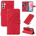 thumbnail image 1 of Dteck for Samsung Galaxy A24 4G Wallet Case, Premium PU Leather Flip Folio Card Holders Kickstand Book Folding Case with Detachable Wrist Strap Shockproof Protective Cover, red, 1 of 2