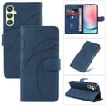 thumbnail image 1 of Dteck for Samsung Galaxy A24 4G Wallet Case, Premium PU Leather Flip Folio Card Holders Kickstand Book Folding Case with Detachable Wrist Strap Shockproof Protective Cover, darkblue, 1 of 2