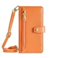 thumbnail image 1 of Dteck for Samsung Galaxy A26 5G Case Crossbody Wallet, Zipper Phone Case with 6 Credit Card Holder Wrist Strap Purse Leather Cover for Women Compatible with Samsung Galaxy A26 5G, Orange, 1 of 7