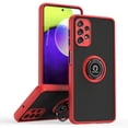thumbnail image 1 of Dteck Samsung Galaxy A32 5G Case, Shockproof Ring Holder Kickstand Case Support Magnetic Car Mount Heavy Duty Military Grade Drop Cover, Red, 1 of 7