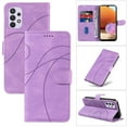thumbnail image 1 of Dteck for Samsung Galaxy A32 5G Wallet Case, Premium PU Leather Flip Folio Card Holders Kickstand Book Folding Case with Detachable Wrist Strap Shockproof Protective Cover, purple, 1 of 2