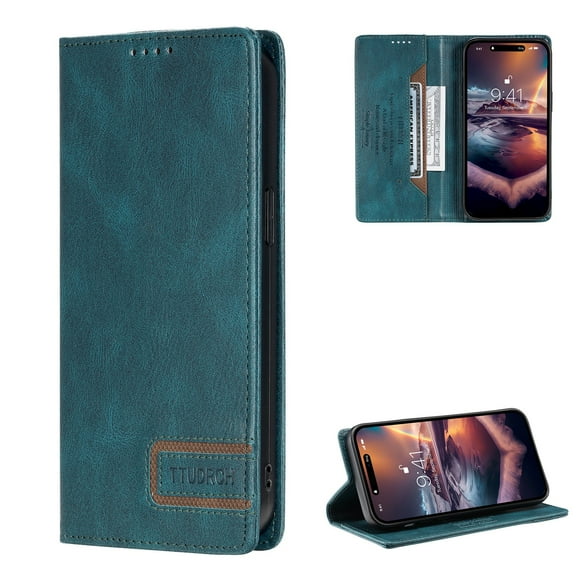 Dteck for Samsung Galaxy A33 5G Case Wallet with RFID Blocking Credit Card Holder, Premium PU Leather Magnetic Flip Folio Shockproof Protective Cover for Women Men,Green