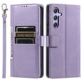 thumbnail image 1 of Dteck for Samsung Galaxy A35 Case, Galaxy A35 5G Phone Case Wallet for Women Men with 6 Card Slots, PU Leather Magnetic Flip Wallet Phone Case with Wrist Strap for Samsung Galaxy A35 5G,Purple, 1 of 4