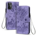 thumbnail image 1 of Dteck for Samsung Galaxy A51 Case, PU Leather Embossed Comic Flip Wallet Case with Cart Slot Hand Strap and Kickstand Shockproof Protective Case for Samsung Galaxy A51 6.5" 2020 Women Men, Purple, 1 of 9