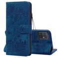 thumbnail image 1 of Dteck for Samsung Galaxy A51 Case, PU Leather Embossed Comic Flip Wallet Case with Cart Slot Hand Strap and Kickstand Shockproof Protective Case for Samsung Galaxy A51 6.5" 2020 Women Men, Blue, 1 of 9