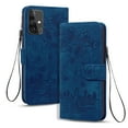 thumbnail image 1 of Dteck for Samsung Galaxy A51 Case, PU Leather Embossed Comic Flip Wallet Case with Cart Slot Hand Strap and Kickstand Shockproof Protective Case for Samsung Galaxy A51 6.5" 2020 Women Men, Blue, 1 of 9