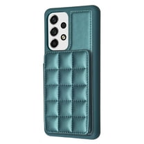 Dteck for Samsung Galaxy A52 6.5" (2021) Card Holder Back Case with Pockets, Premium PU Leather ID Cash Credit Slots Magnetic Kickstand Flip Folio Slim Hard Protective Cover, green