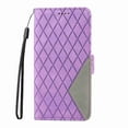 thumbnail image 1 of Dteck for Samsung Galaxy A52 6.5" (2021) Case with Wrist Strap, Shockproof Splicing Luxury PU Leather Flip Wallet Magnetic Kickstand Money Pouch Folio TPU Bumper Protective Cover, purple, 1 of 8