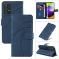 thumbnail image 1 of Dteck for Samsung Galaxy A52 6.5" (2021) Wallet Case, Premium PU Leather Flip Folio Card Holders Kickstand Book Folding Case with Detachable Wrist Strap Shockproof Protective Cover, darkblue, 1 of 2