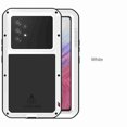 thumbnail image 1 of Dteck for Samsung Galaxy A53 5G Case, Outdoor Heavy Duty Rugged Full Body Protection Case Military Armor Bumper Aluminum Metal Dust/Shockproof Case for Samsung Galaxy A53 2022,White, 1 of 8