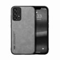 thumbnail image 1 of Dteck for Samsung Galaxy A53 5G Case, Shockproof Ultra Slim Protective Shock-Resistant Vintage Shell Hard Back Leather Flip Hybrid Cover for Samsung Galaxy A53 5G 6.5 Inch, Lightgray, 1 of 6
