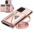 thumbnail image 1 of Dteck for Samsung Galaxy A53 5G Case Wallet with Card Holder, Crossbody Wallet Case with Adjustable Detachable Lanyard with Kickstand Leather Zipper Protective Cover for Samsung A53 5G,Pink, 1 of 5