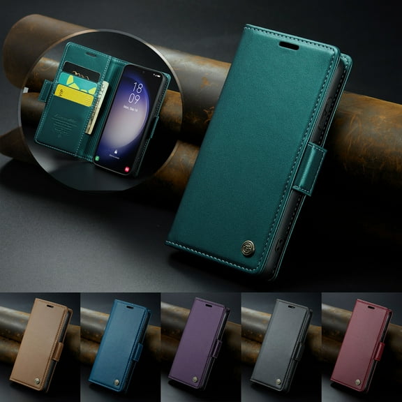 Dteck for Samsung Galaxy A53 5G Case Wallet with RFID Blocking Card Holder, Premium Handmade PU Leather Phone Case Magnetic Folio Flip Stand Case for Samsung Galaxy A53 5G,Green