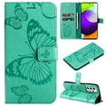 thumbnail image 1 of Dteck for Samsung Galaxy A53 5G Case Wallet,Women Flip Folio Cover with Butterfly Embossed PU Leather Kickstand Credit Card Holder Slots Magnetic Wrist Strap Purse for Samsung A53 5G,Green, 1 of 6