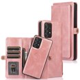 thumbnail image 1 of Dteck for Samsung Galaxy A53 5G Wallet Case with Card Holder, Shockproof PU Leather for Women Men,Detachable Magnetic Flip Cover Wallet Phone Case with Wrist Strap, Rosegold, 1 of 7