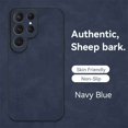 thumbnail image 1 of Dteck for Samsung Galaxy A54 5G Anti-scratch Case, Luxury Premium Leather Stylish Soft Grip Shockproof Anti-Scratch Classic Business Protection Case Cover, navyblue, 1 of 6