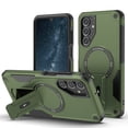 thumbnail image 1 of Dteck for Samsung Galaxy A54 5G Phone Case with Built-in Kickstand, for Galaxy A54 Magnetic Case Compatible with MagSafe, Heavy Duty Protection Shockproof Case for Samsung A54 5G,Green, 1 of 7