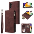 thumbnail image 1 of Dteck for Samsung Galaxy A54 5G Wallet Case,Soft Leather Zipper Wallet Case Magnetic Buckle Flip Cover with 5 Card Slots/Photo Pocks/Lanyard Strap for Apple Samsung Galaxy A54 5G 2023,Coffee, 1 of 8