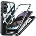 thumbnail image 1 of Dteck for Samsung Galaxy A56 5G Case Compatible with MagSafe,360° Full Body Case Built-in HD Touch Sensitive Screen Protector Shockproof Clear Cover for Galaxy A56 5G,Black, 1 of 7