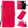 thumbnail image 1 of Dteck Samsung Galaxy A71 4G (Not for 5G Version) Case Cat Tree Pattern PU Leather Flip Cover Wallet Stand with Card/Cash Slots Packet Wrist Strap Magnetic Clasp, rose, 1 of 1