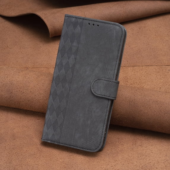 Dteck for Samsung Galaxy A71 Wallet Case, Grid Embossed Design Soft PU Leather Flip Folio Case with Card Holders Kickstand Shockproof TPU Inner Shell Phone Cover for Galaxy A71 4G,Black