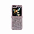 thumbnail image 1 of Dteck for Samsung Galaxy Flip 5 5G Glitter Sparkly Case, Shockproof Bling Shiny Diamond Rhinestone Case with Flexible Plating TPU Bumper Slim Anti-Slip Protective Cover for Women Girls, pink, 1 of 1