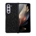 thumbnail image 1 of Dteck for Samsung Galaxy Fold 4 5G Glitter Sparkly Case, Shockproof Bling Shiny Diamond Rhinestone Case with Flexible Plating TPU Bumper Slim Anti-Slip Protective Cover for Women Girls, black, 1 of 5