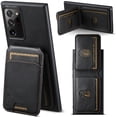 thumbnail image 1 of Dteck for Samsung Galaxy Note 20 Ultra Slim Back Case, Luxury Shockproof Classical Retro Premium PU Leather Hybrid Wallet Card Slots Back Anti-Drop Protective Case Cover, black, 1 of 5