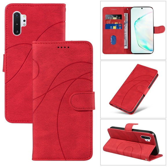 Dteck for Samsung Galaxy Note 20 Ultra Wallet Case, Premium PU Leather Flip Folio Card Holders Kickstand Book Folding Case with Detachable Wrist Strap Shockproof Protective Cover, red