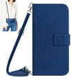 thumbnail image 1 of Dteck for Samsung Galaxy Note10+ Plus Case, Crossbody Wallet Phone Case Embossed Flower PU Leather with Card Holder, Magnetic Closure Flip Folio Case with Lanyard,Deep Blue, 1 of 8