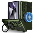 thumbnail image 1 of Dteck for Samsung Galaxy Note20 Ultra Case with Rotating Ring Stand, Compatible with MagSafe, Heavy Duty Magnetic Phone Case for Samsung Galaxy Note20 Ultra 5G,Green, 1 of 9